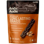 Andy & Audie Long Lasting Braids Roasted Peanut Flavor Dog Treats