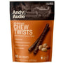Andy & Audie Chew Twists Friandises pour chiens saveur cacahuète grillée
