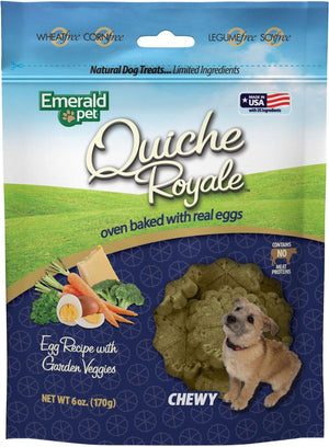 Emerald Pet Quiche Royale Egg Recipe with Garden Veggies Dog Treats