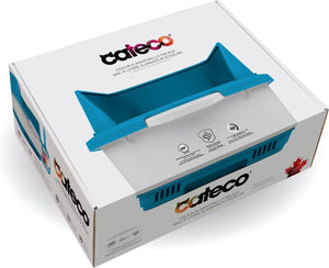 Noba Cateco Kit de démarrage bac à litière éliminant les odeurs pour chats, bleu