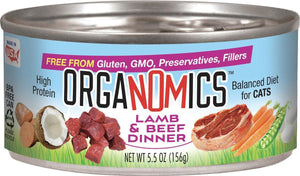 Organomics Lamb & Beef Dinner Pate Wet Cat Food Can