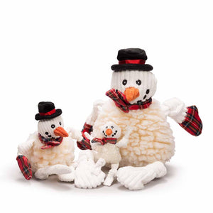 HuggleHounds McSnowy the Snowman FlufferKnottie Dog Toy