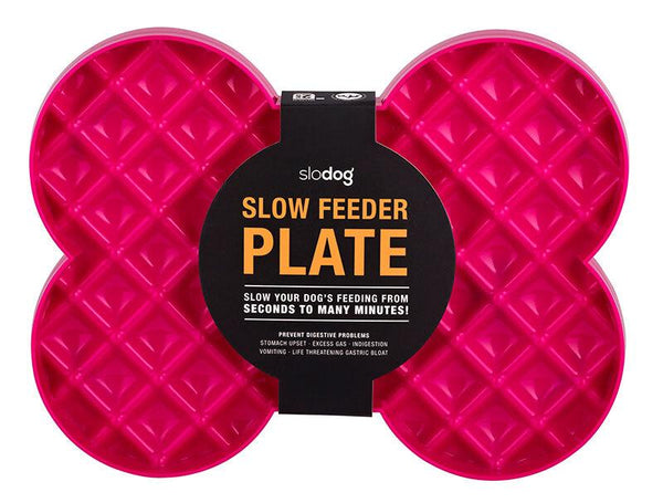LickiMat SloDog Slow Feeder Plate for Dogs, Pink