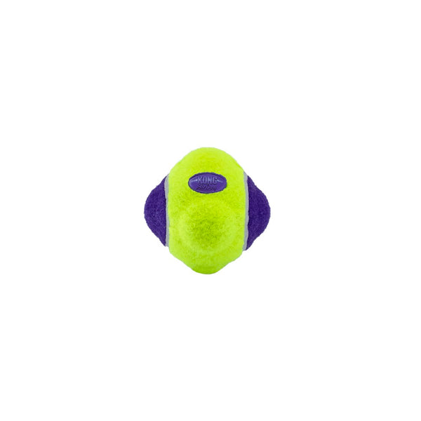 KONG AirDog Squeaker Knobby Ball Dog Toy, Yellow/Purple