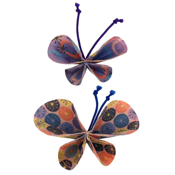 KONG Bat-A-Bout Vibez Butterfly Lot de 2 jouets pour chat