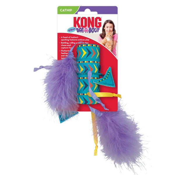KONG Bat-A-Bout Vibez Roller Chat Jouet