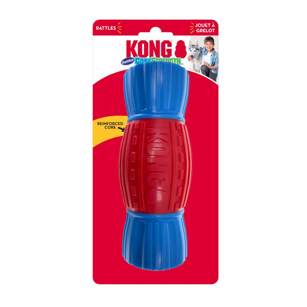 KONG CoreStrength Rattlez Dumbbell Dog Toy