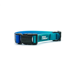 Woof Concept Waterproof Dog Collar, Blue Hawaiian