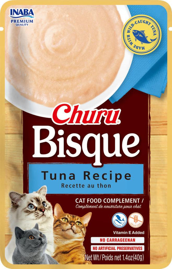 INABA Churu Bisque Tuna Recipe Cat Food Topper