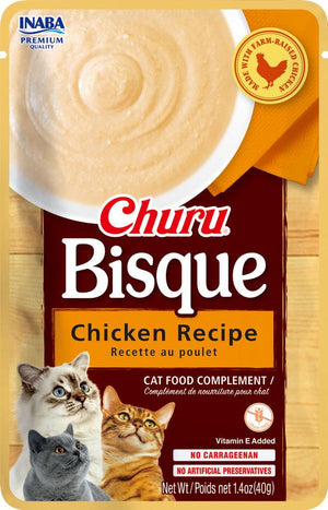 INABA Churu Bisque Chicken Recipe Cat Food Topper