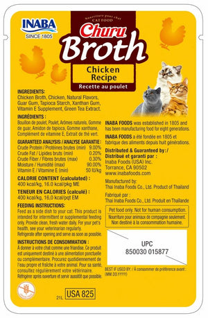 INABA Churu Broth Chicken Recipe Cat Food Topper