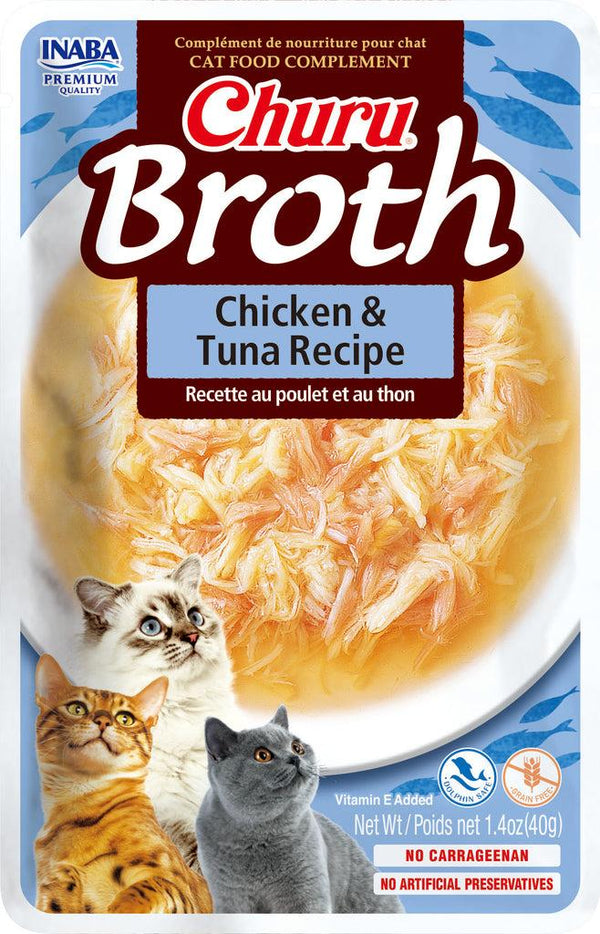 INABA Churu Broth Chicken & Tuna Recipe Cat Food Topper