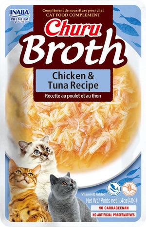 INABA Churu Broth Chicken & Tuna Recipe Cat Food Topper