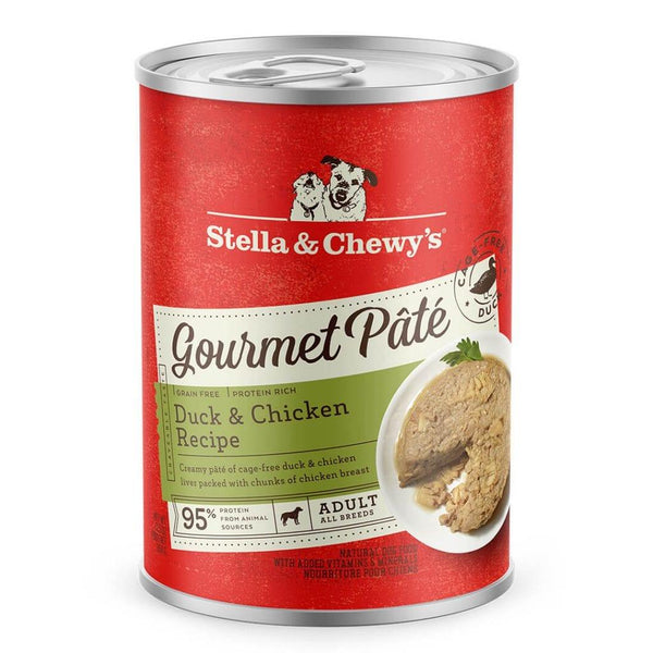 Stella & Chewy's Pâté gourmet Canard & Poulet Nourriture humide pour chiens en boîte