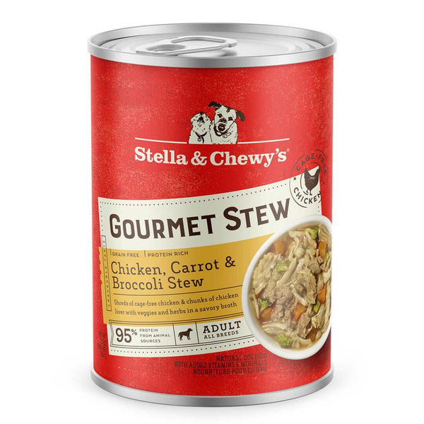 Stella & Chewy's Ragoût gourmet Poulet, Carotte & Brocoli Nourriture humide pour chiens en boîte
