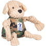 HuggleHounds HuggleCause Camo Project Lab Knottie Dog Toy, Yellow