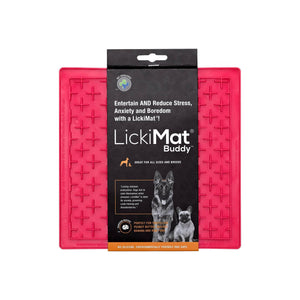 LickiMat Buddy Dog Slow Feeder Mat, Pink