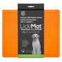 LickiMat Tapis de distribution lente Soother pour chiens, Orange