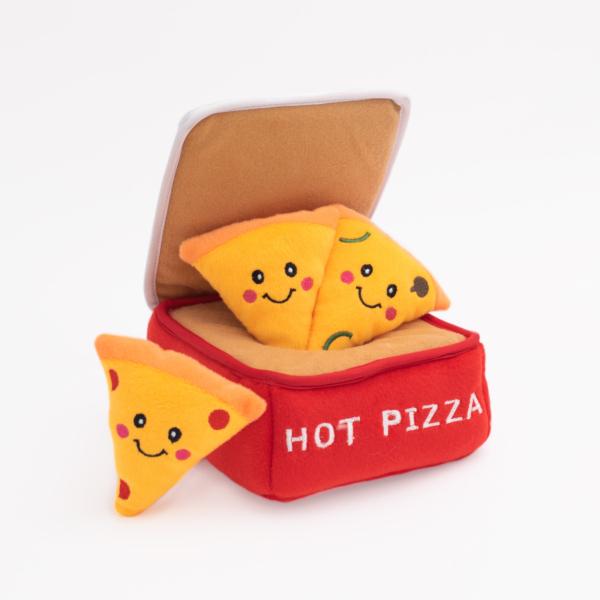 ZippyPaws Zippy Burrow Pizza Box Dog Toy