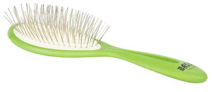 Bass Brushes The BIO-FLEX Alloy Pin Oval Leaf Shaped Pet Brush
