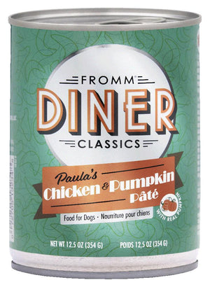 Fromm Diner Classics Paula's Pâté au poulet et à la citrouille Nourriture humide pour chiens