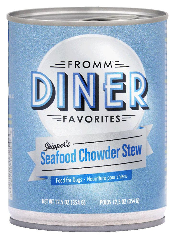 Fromm Diner Favorites Skipper's Seafood Chowder Stew Wet Dog Food