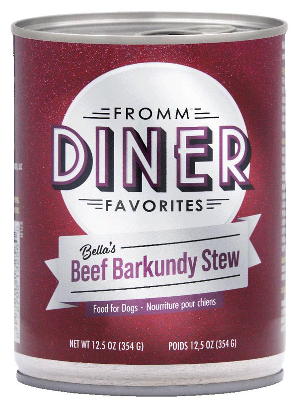 Fromm Diner Favorites Bella's boeuf Barkundy Stew Nourriture humide pour chiens