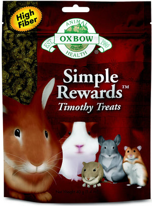 Oxbow Simple Rewards Timothy Small Animal Treats, 1.4-oz