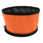 Muttluks MuTTravel Folding Zippered Dog Bowl, Orange