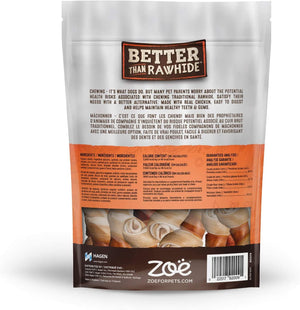 Zoe Better than Rawhide Bones Peanut Butter Flavor Dog Treats, Mini