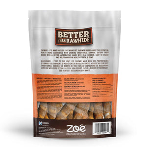 Zoe Better than Rawhide Twists Peanut Butter Flavor Dog Treats