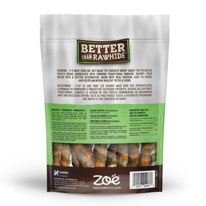 Zoe Better than Rawhide Twists Mint Flavor Dog Treats