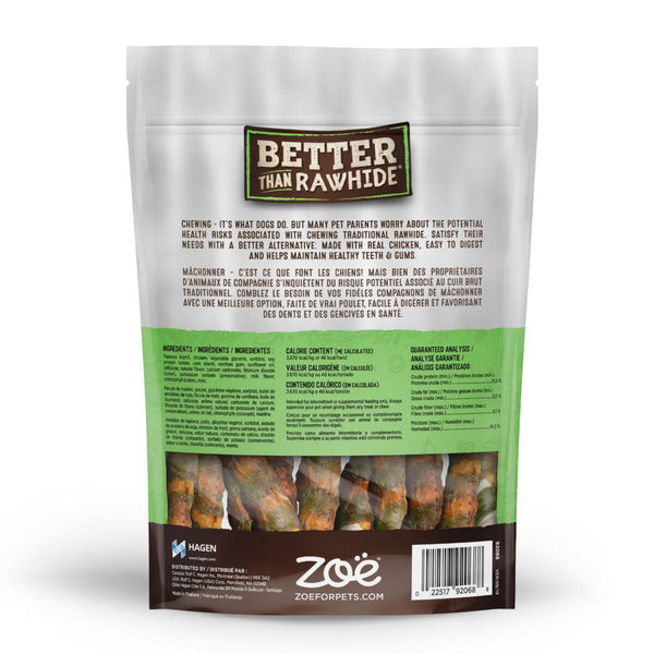 Zoe Better than Rawhide Twists Mint Flavor Dog Treats