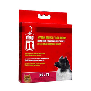 Dogit Nylon Dog Muzzle, Black