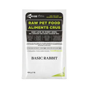 Iron Will Raw Basic Rabbit Frozen Dog & Cat Food