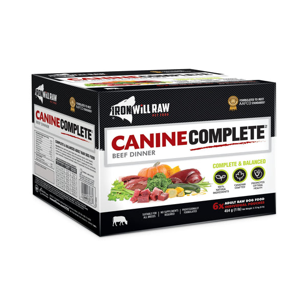 Iron Will Raw Canine Complete Beef Dinner Frozen Dog Food