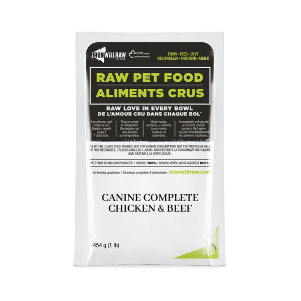 Iron Will Raw Canine Complete Chicken & Beef Dinner Frozen Dog Food