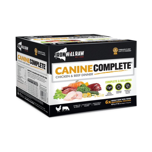 Iron Will Raw Canine Complete Chicken & Beef Dinner Frozen Dog Food