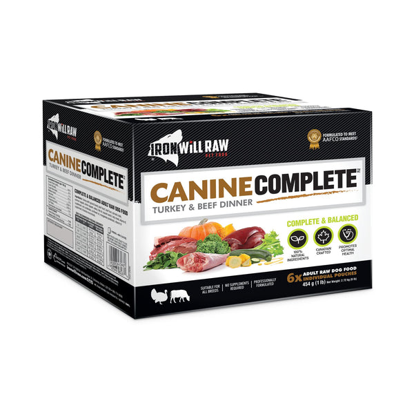 Iron Will Raw Canine Complete Turkey & Beef Dinner Frozen Dog Food
