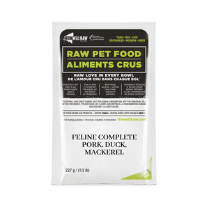 Iron Will Raw Feline Complete Pork, Duck & Mackerel Dinner Frozen Cat Food