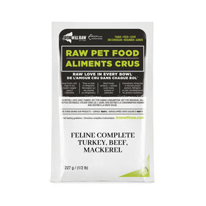 Iron Will Raw Feline Complete Turkey, Beef & Mackerel Dinner Frozen Cat Food