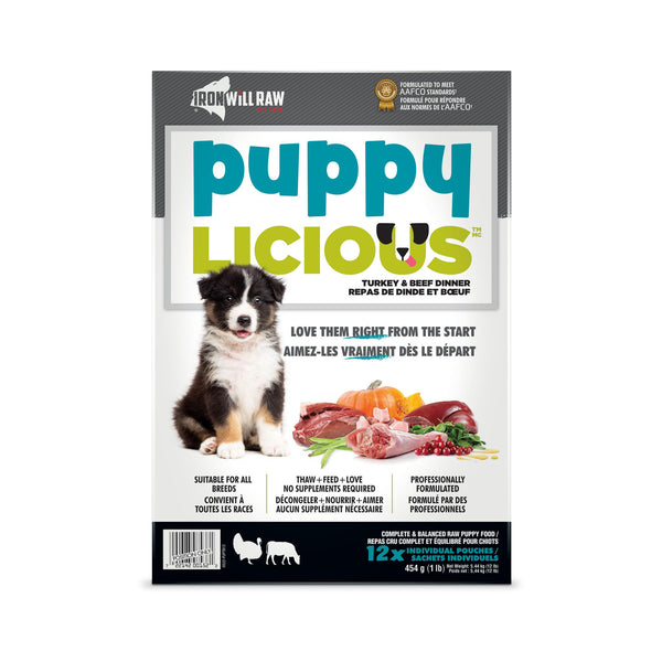 Iron Will Raw Puppylicious Turkey & Beef Dinner Frozen Dog Food