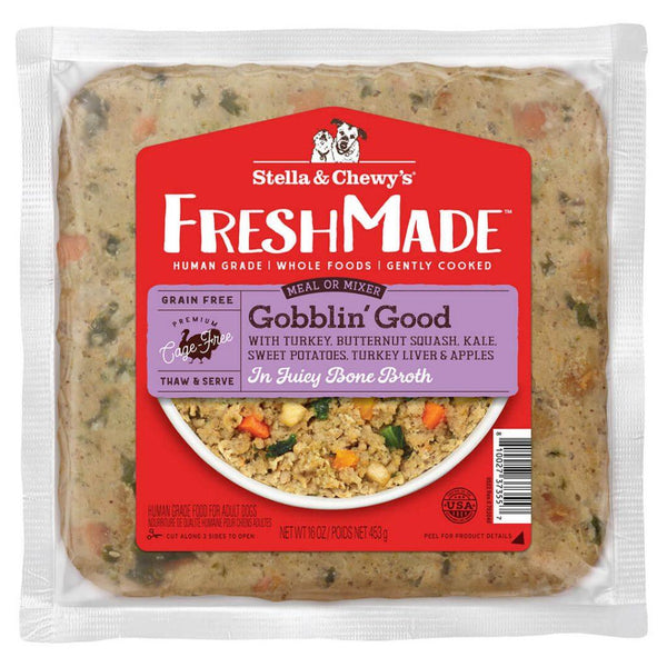 Stella & Chewy's FreshMade Gobblin' Good Dîner doucement cuit Nourriture congelée pour chien