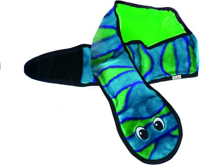 Outward Hound Invincibles Snakes Squeak Dog Toy, Color Varies