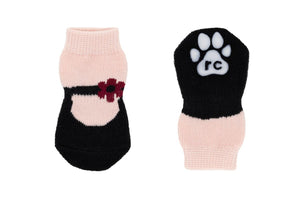 RC Pets Fun PAWks Dog Socks, Pink Mary Janes