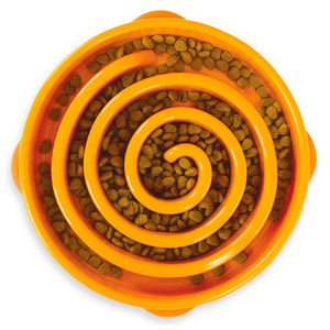 Outward Hound Fun Feeder Slo Bowl Dog Slow Feeder, Orange