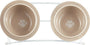 PetRageous Toftee's Paws Double Pet Diner, Taupe