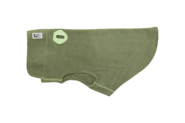 RC Pets Baseline Fleece Dog Coat, Dark Olive/Green