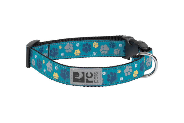 RC Pets Collier à motifs, Traces de pattes turquoise