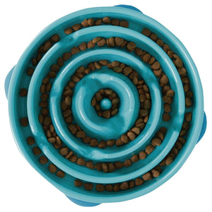Outward Hound Fun Feeder Slo Bowl Dog Slow Feeder, Turquoise